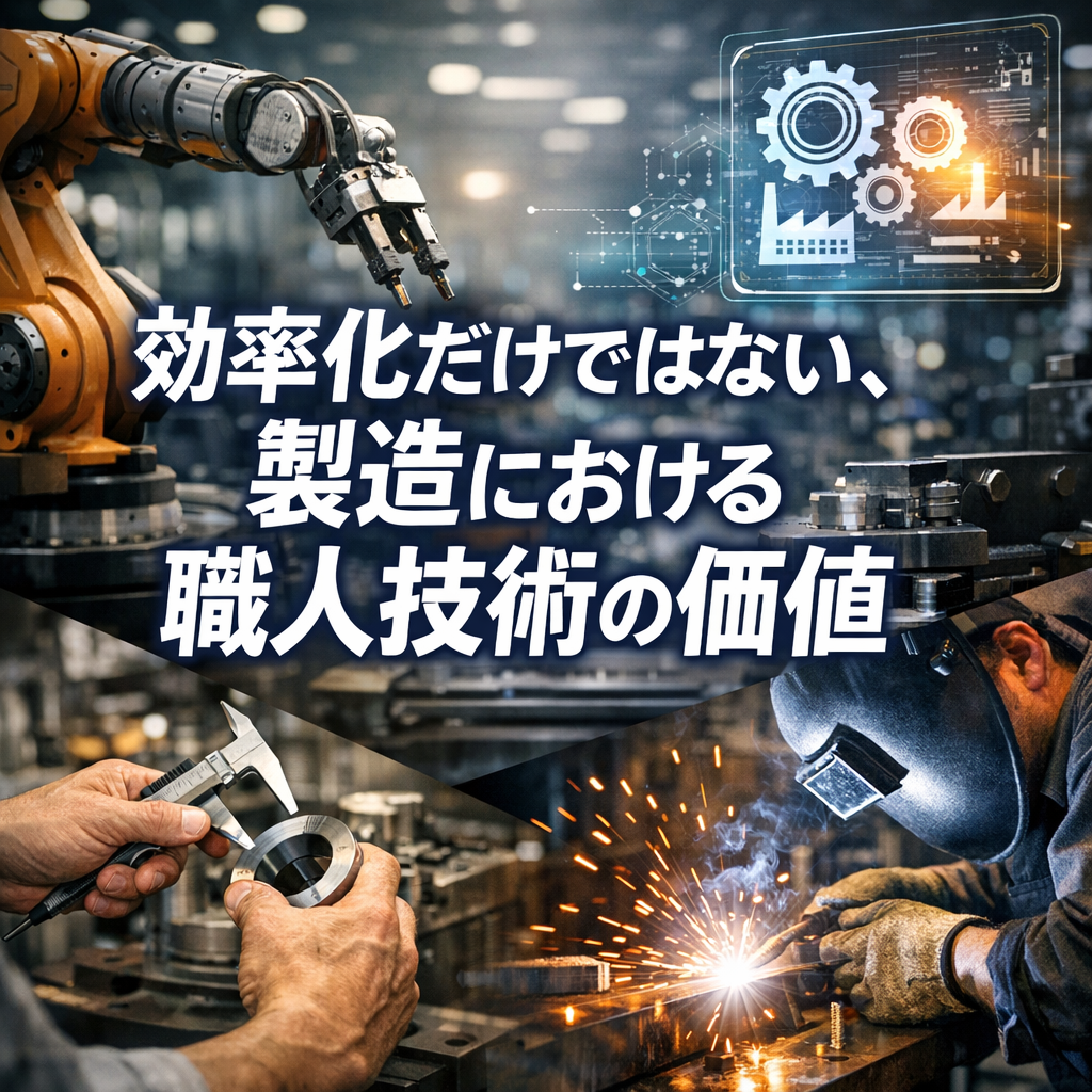 効率化だけではない、製造における職人技術の価値