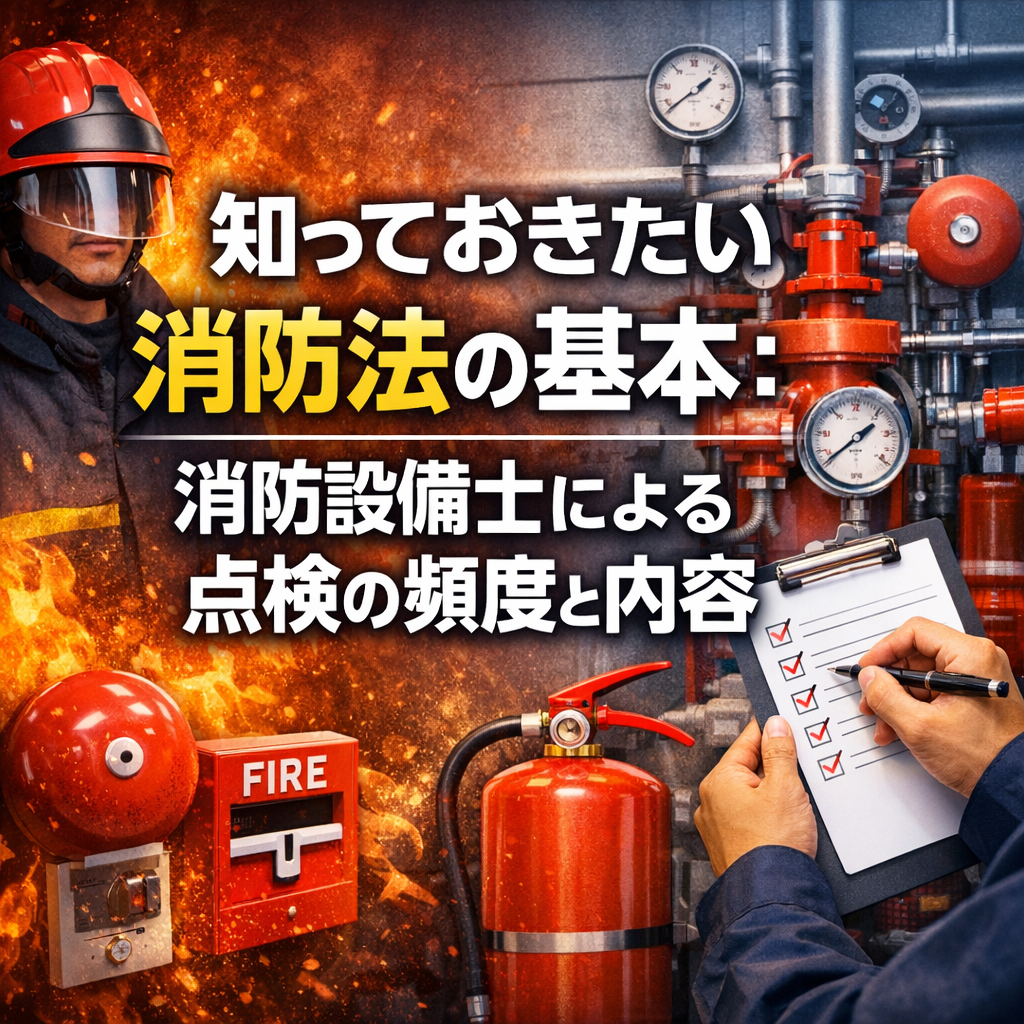 知っておきたい消防法の基本：消防設備士による点検の頻度と内容