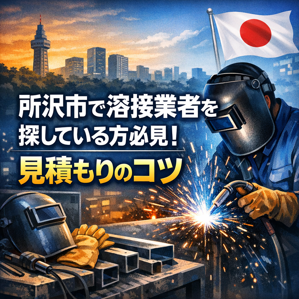 所沢市で溶接業者を探している方必見！見積もりのコツ