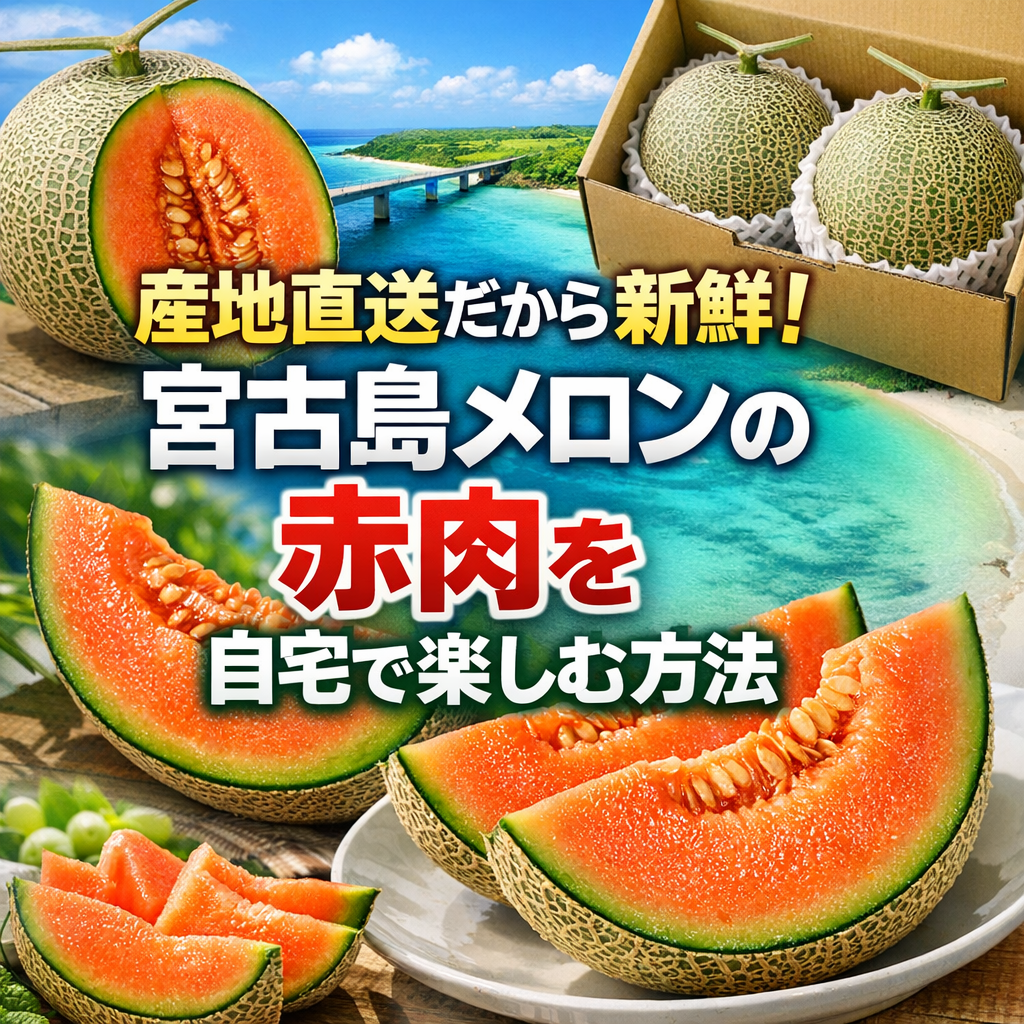 産地直送だから新鮮！宮古島メロンの赤肉を自宅で楽しむ方法