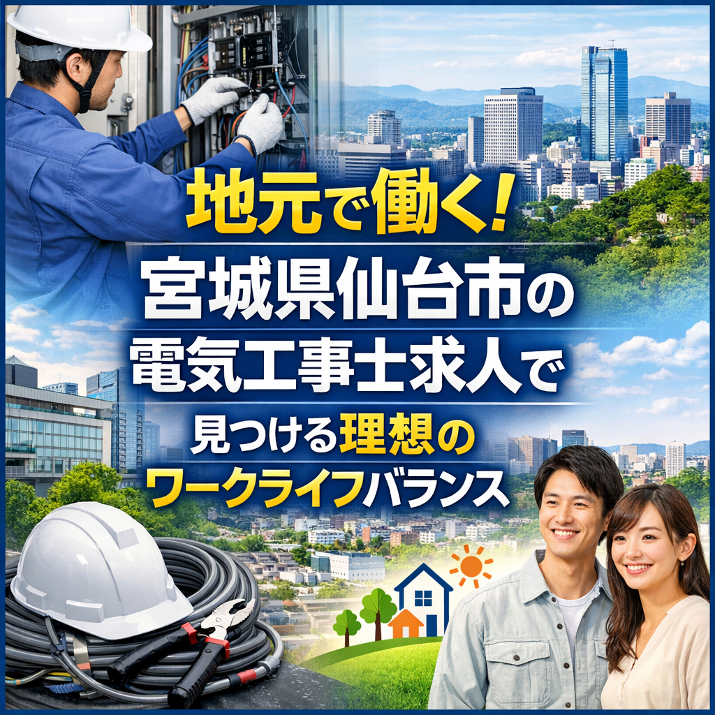 地元で働く！宮城県仙台市の電気工事士求人で見つける理想のワークライフバランス
