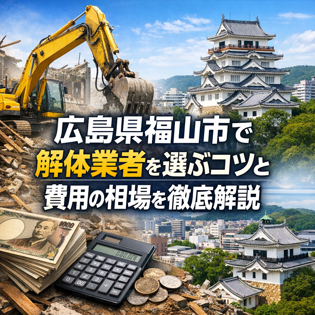 広島県福山市で解体業者を選ぶコツと費用の相場を徹底解説