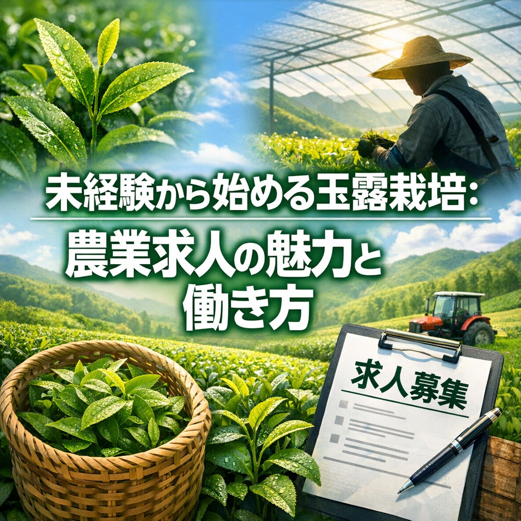 未経験から始める玉露栽培：農業求人の魅力と働き方