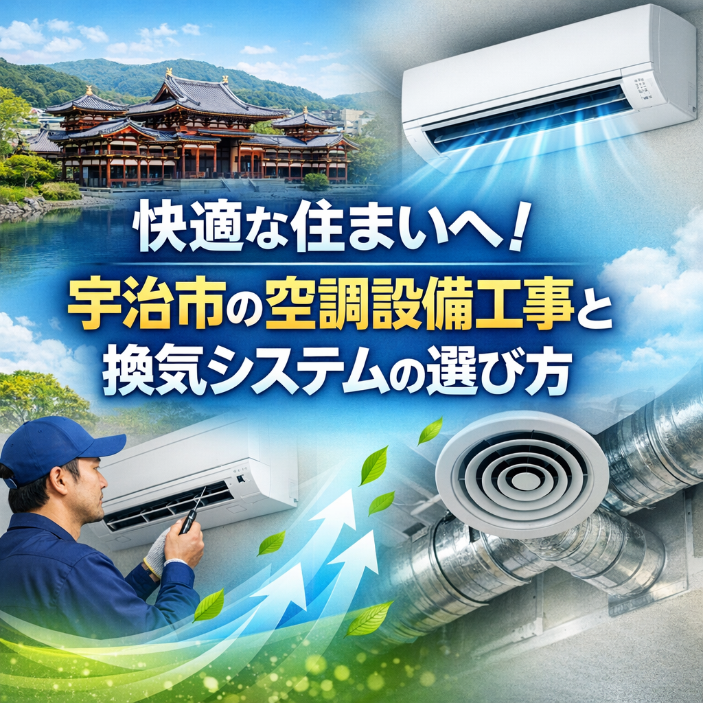 快適な住まいへ！宇治市の空調設備工事と換気システムの選び方