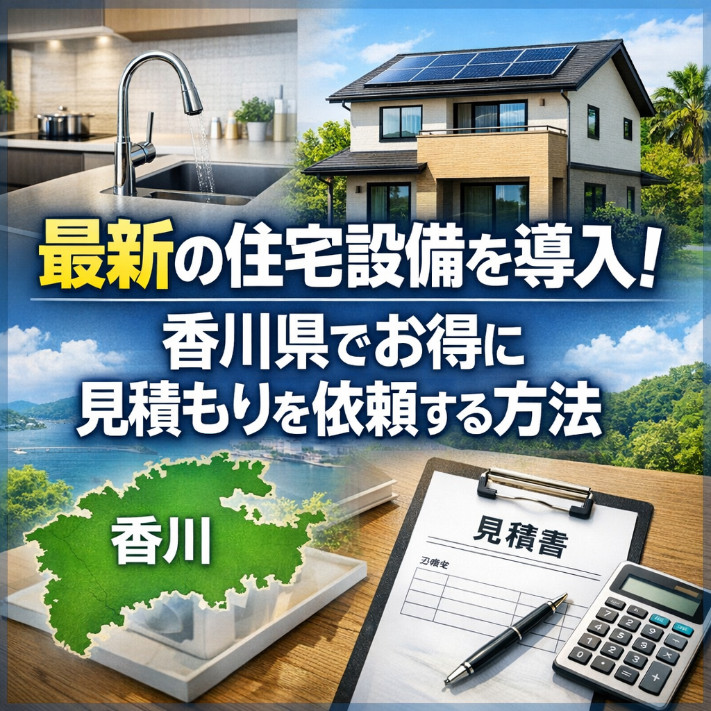 最新の住宅設備を導入！香川県でお得に見積もりを依頼する方法