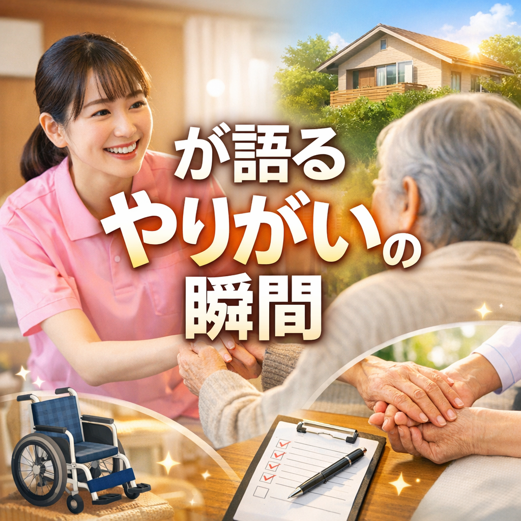 住み慣れた家での在宅生活を応援！訪問介護スタッフが語るやりがいの瞬間