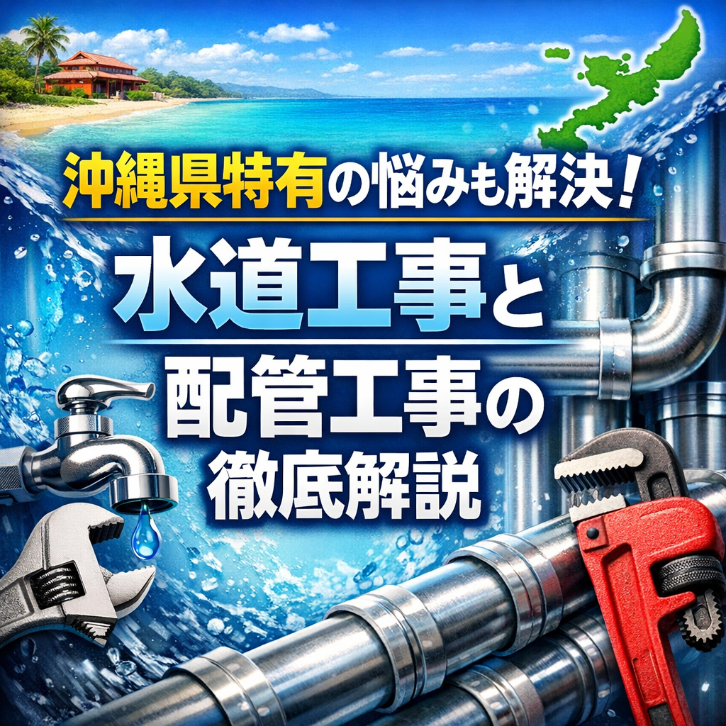 沖縄県特有の悩みも解決！水道工事と配管工事の徹底解説
