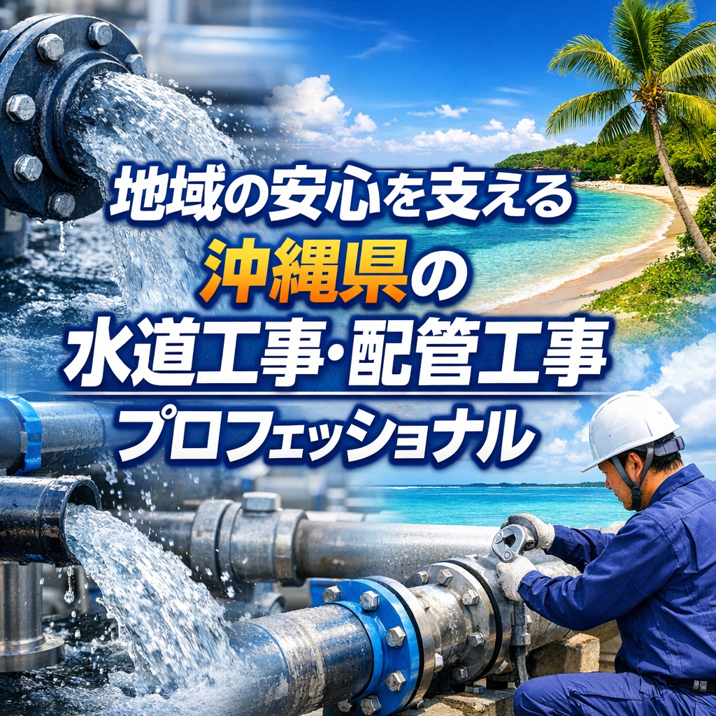 地域の安心を支える沖縄県の水道工事・配管工事プロフェッショナル