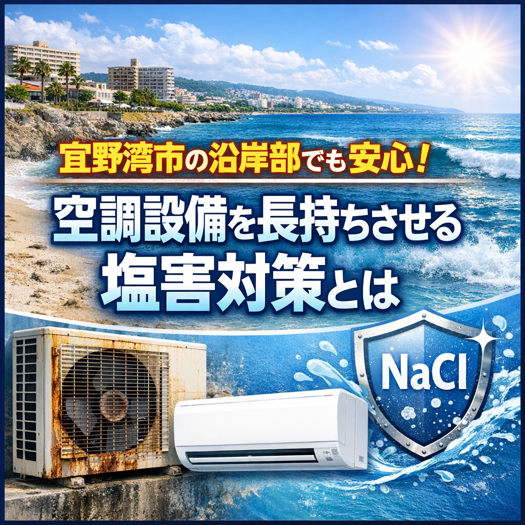 宜野湾市の沿岸部でも安心！空調設備を長持ちさせる塩害対策とは