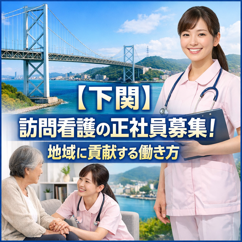 【下関】訪問看護の正社員募集！地域に貢献する働き方