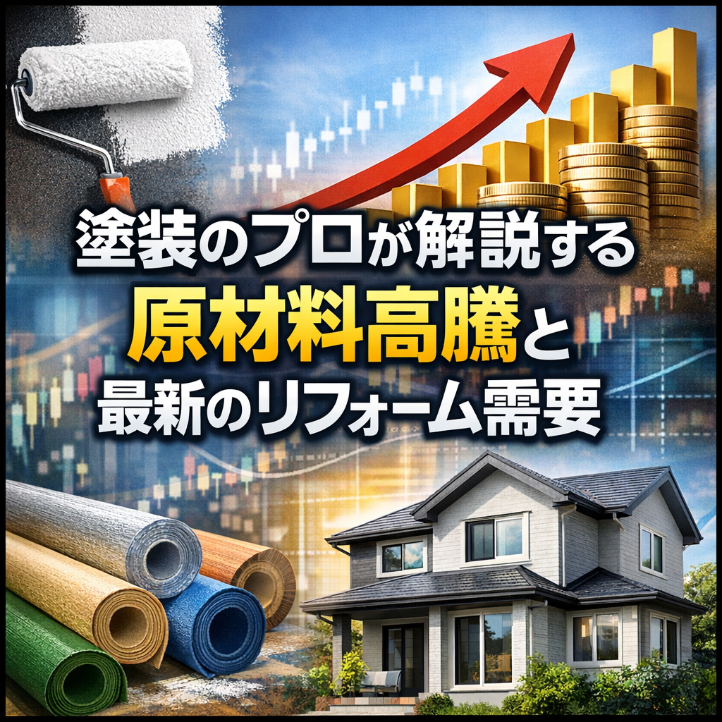 塗装のプロが解説する原材料高騰と最新のリフォーム需要
