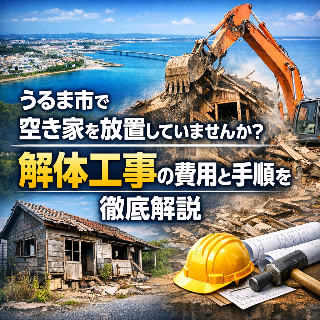 うるま市で空き家を放置していませんか？解体工事の費用と手順を徹底解説