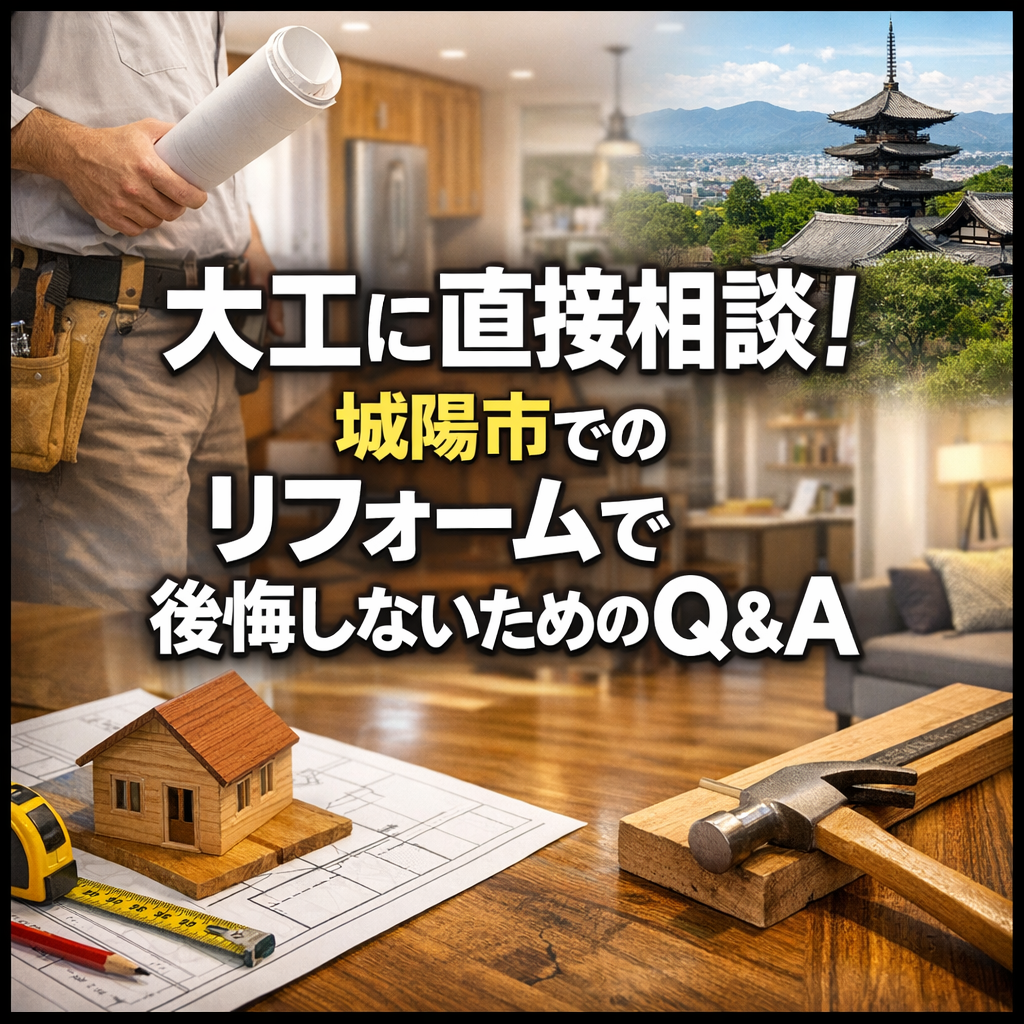 大工に直接相談！城陽市でのリフォームで後悔しないためのQ&A