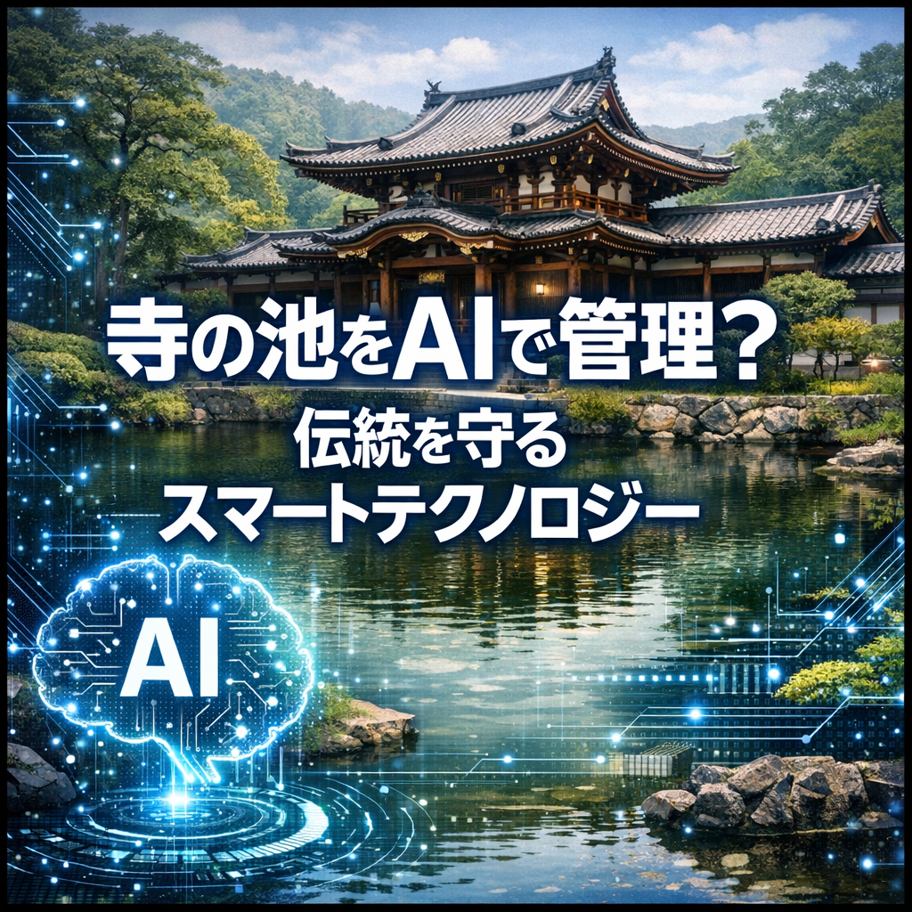 寺の池をAIで管理？伝統を守るスマートテクノロジー