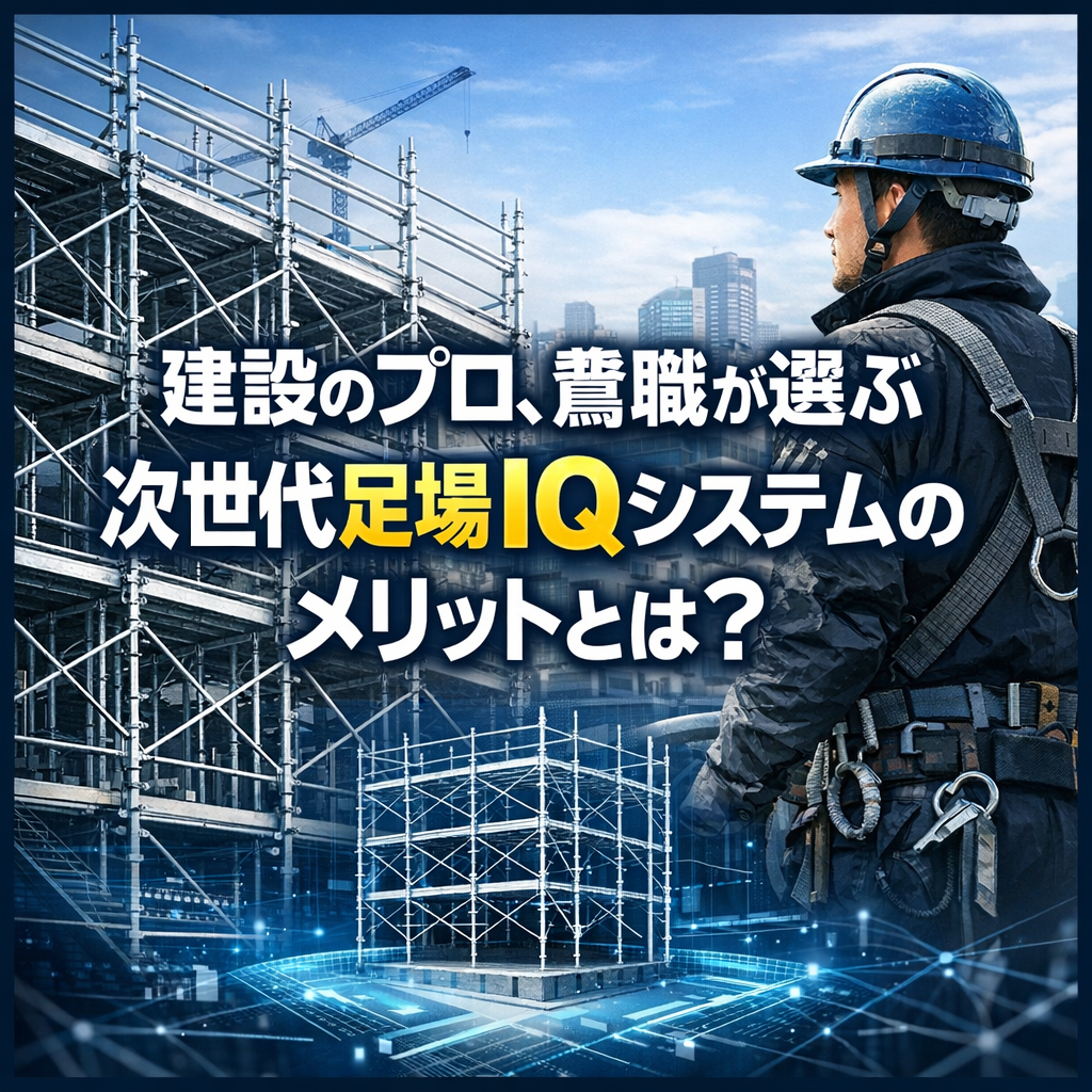 建設のプロ、鳶職が選ぶ次世代足場IQシステムのメリットとは？