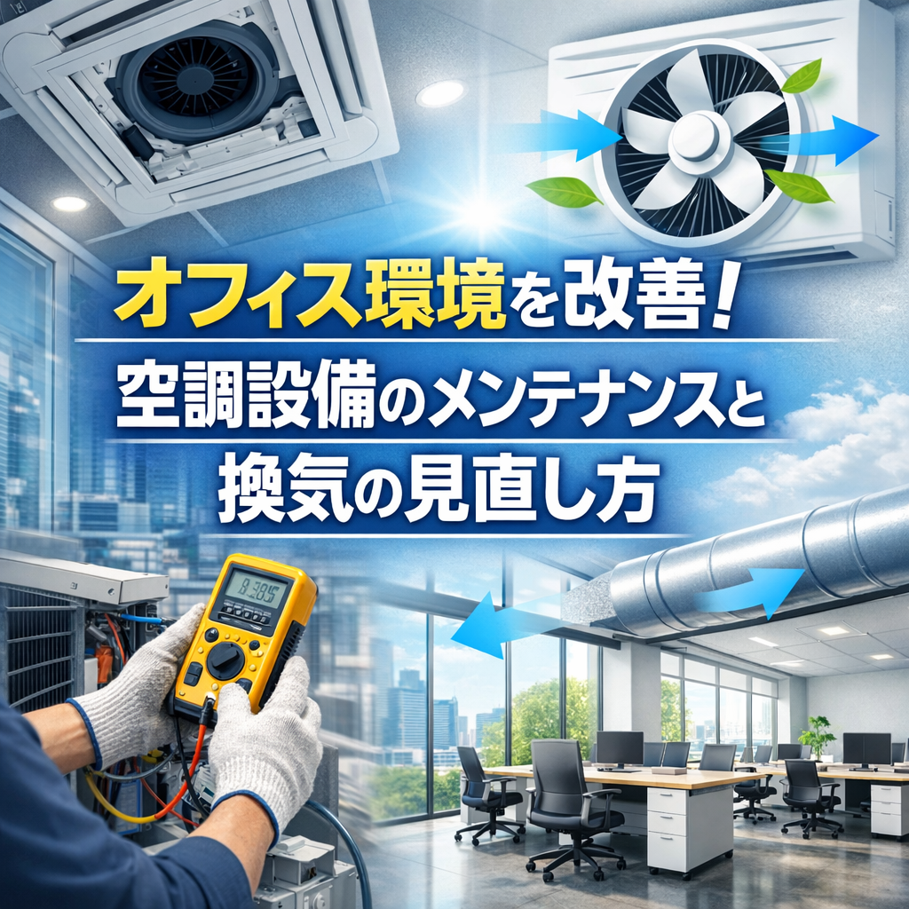 オフィス環境を改善！空調設備のメンテナンスと換気の見直し方