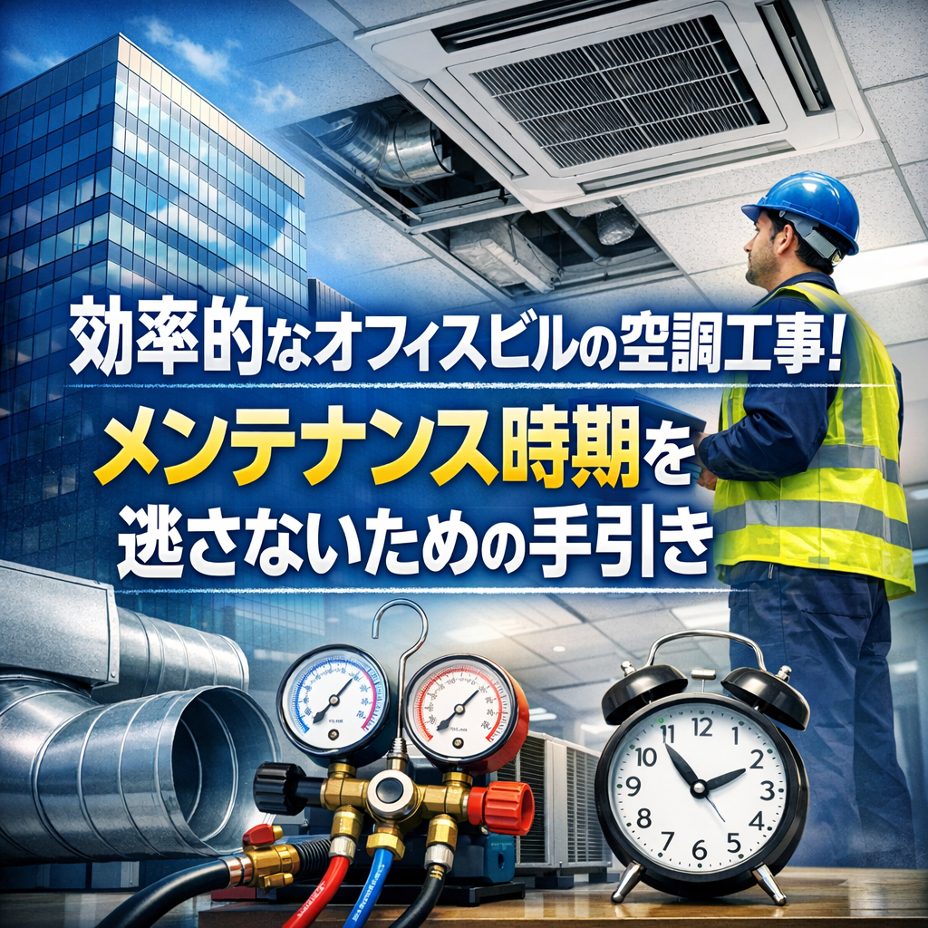 効率的なオフィスビルの空調工事！メンテナンス時期を逃さないための手引き