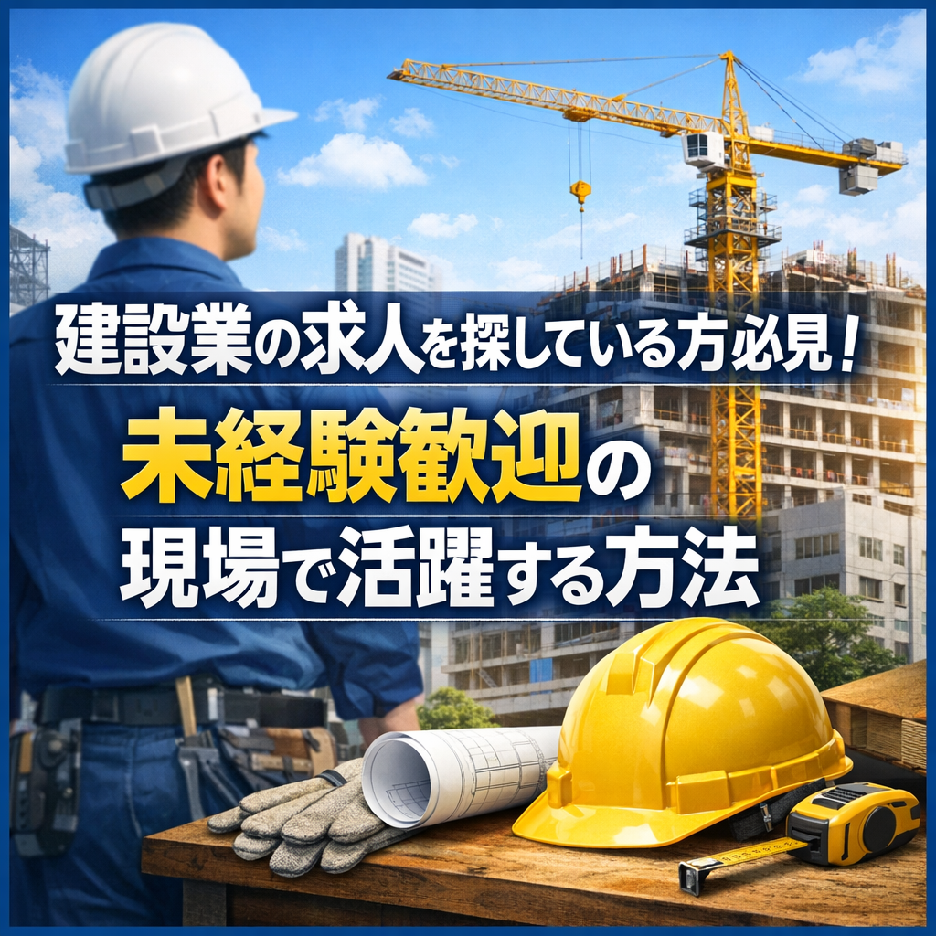建設業の求人を探している方必見！未経験歓迎の現場で活躍する方法