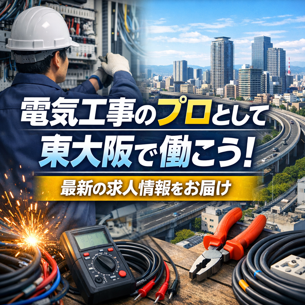 電気工事のプロとして東大阪で働こう！最新の求人情報をお届け