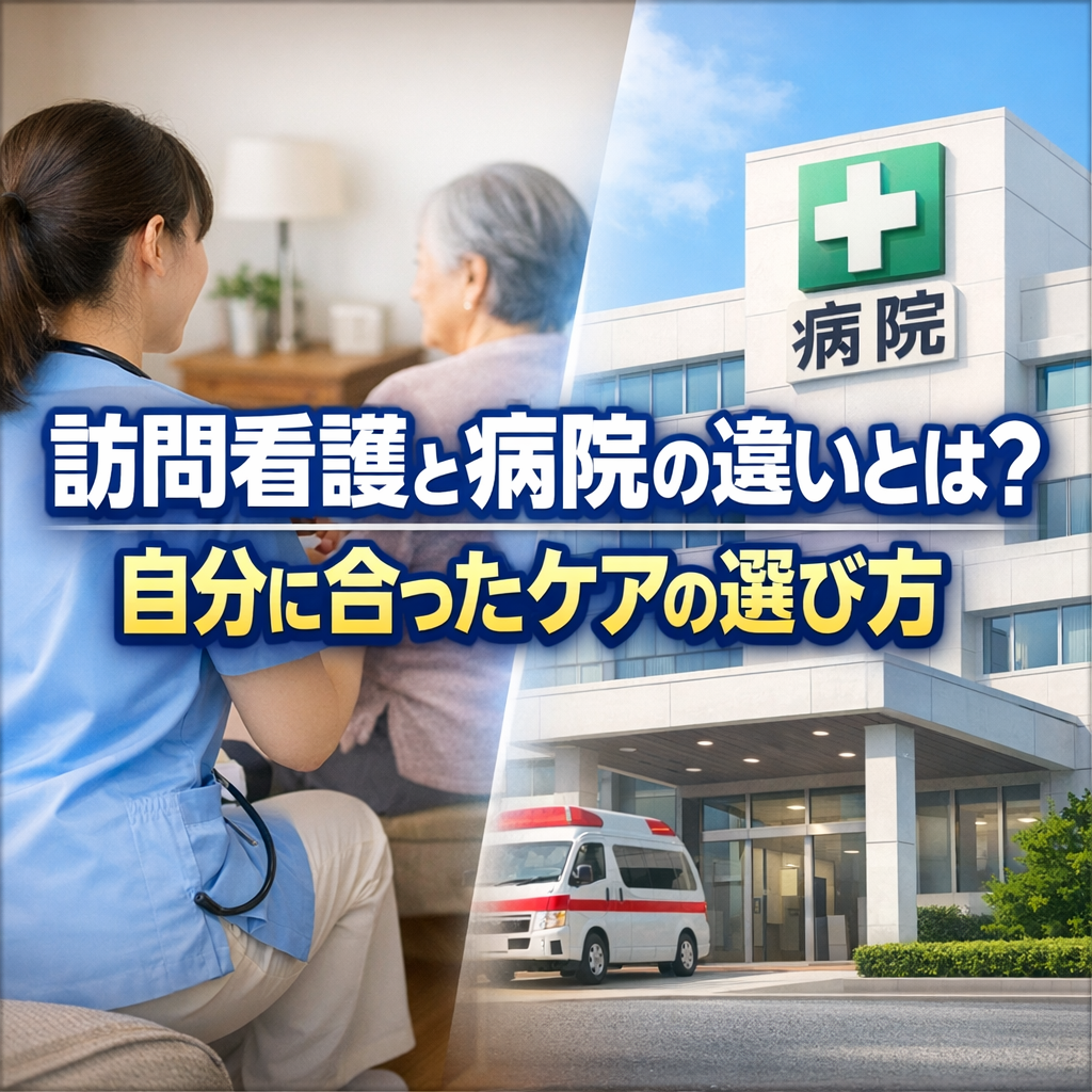訪問看護と病院の違いとは？自分に合ったケアの選び方
