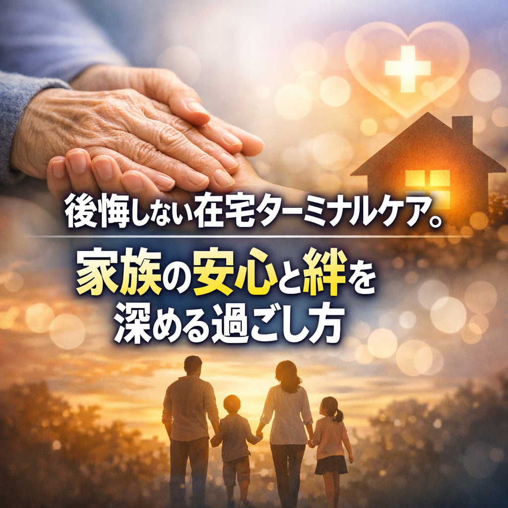 後悔しない在宅ターミナルケア。家族の安心と絆を深める過ごし方