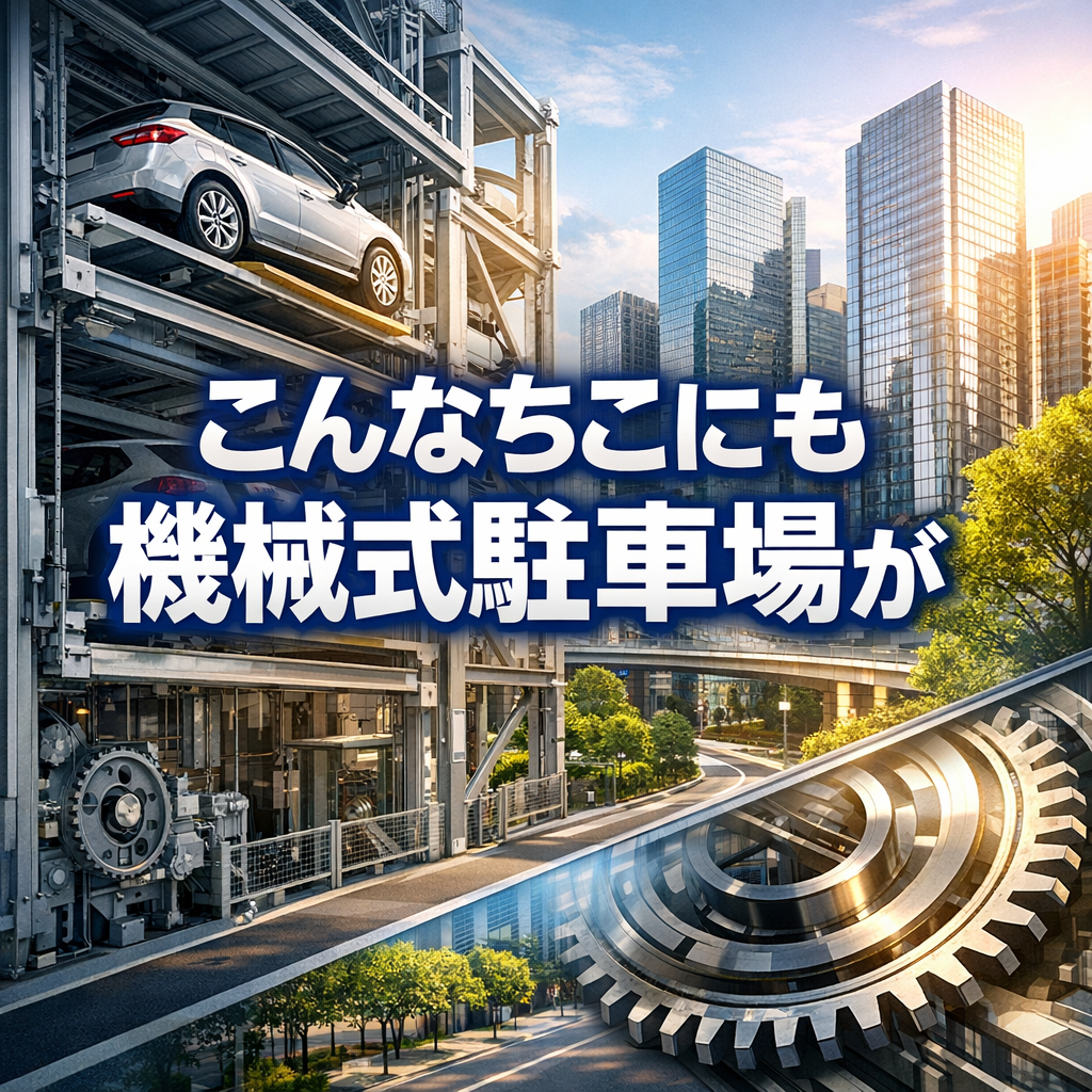 狭小地の都市設計を救う機械式駐車場の機能美