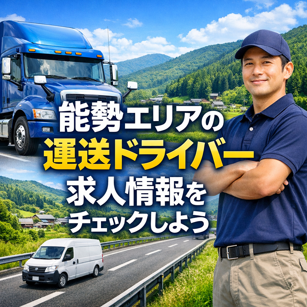 能勢エリアの運送ドライバー求人情報をチェックしよう
