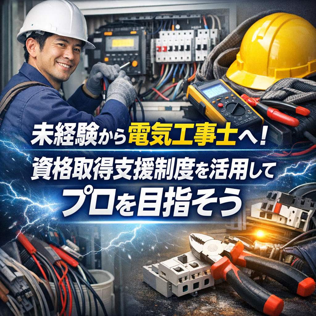 未経験から電気工事士へ！資格取得支援制度を活用してプロを目指そう