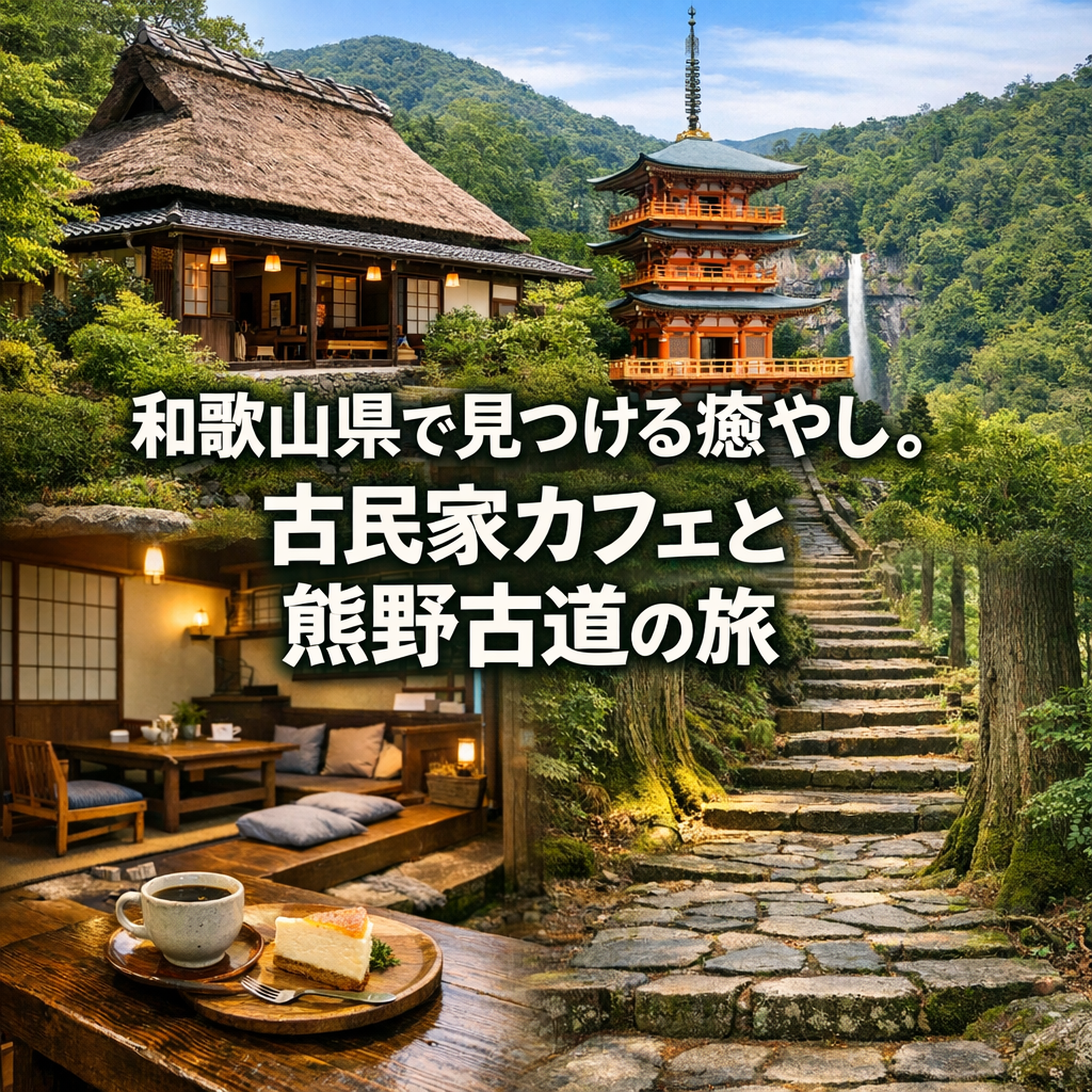 和歌山県で見つける癒やし。古民家カフェと熊野古道の旅