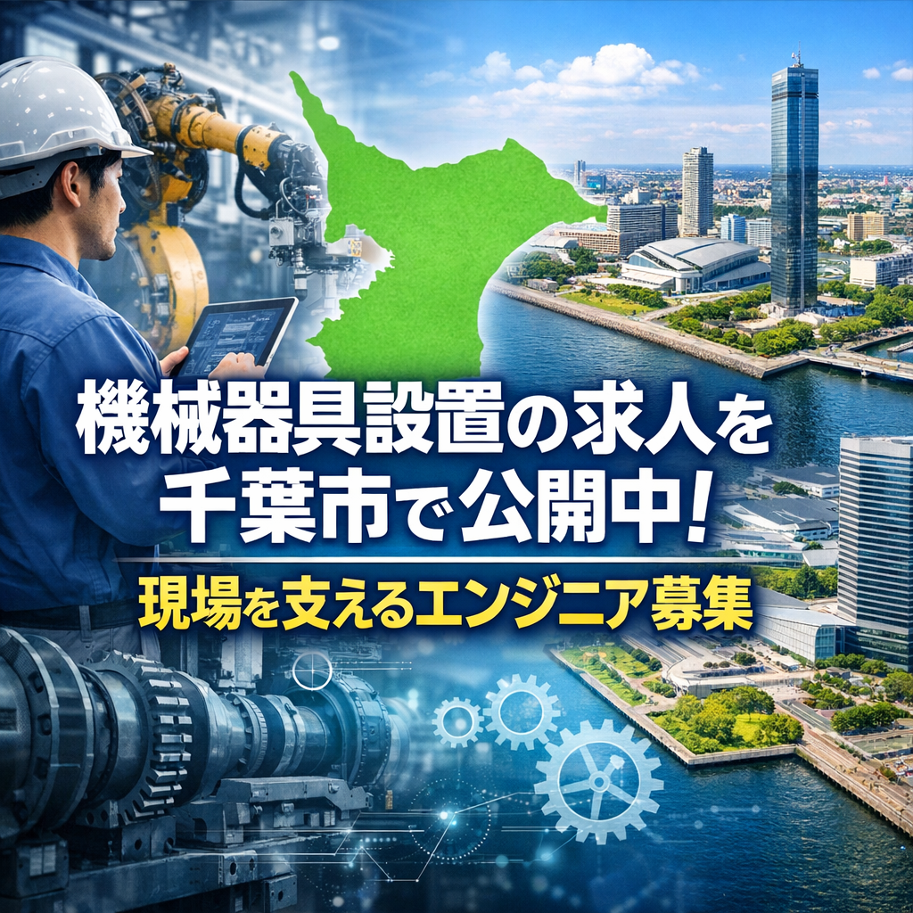 機械器具設置の求人を千葉市で公開中！現場を支えるエンジニア募集