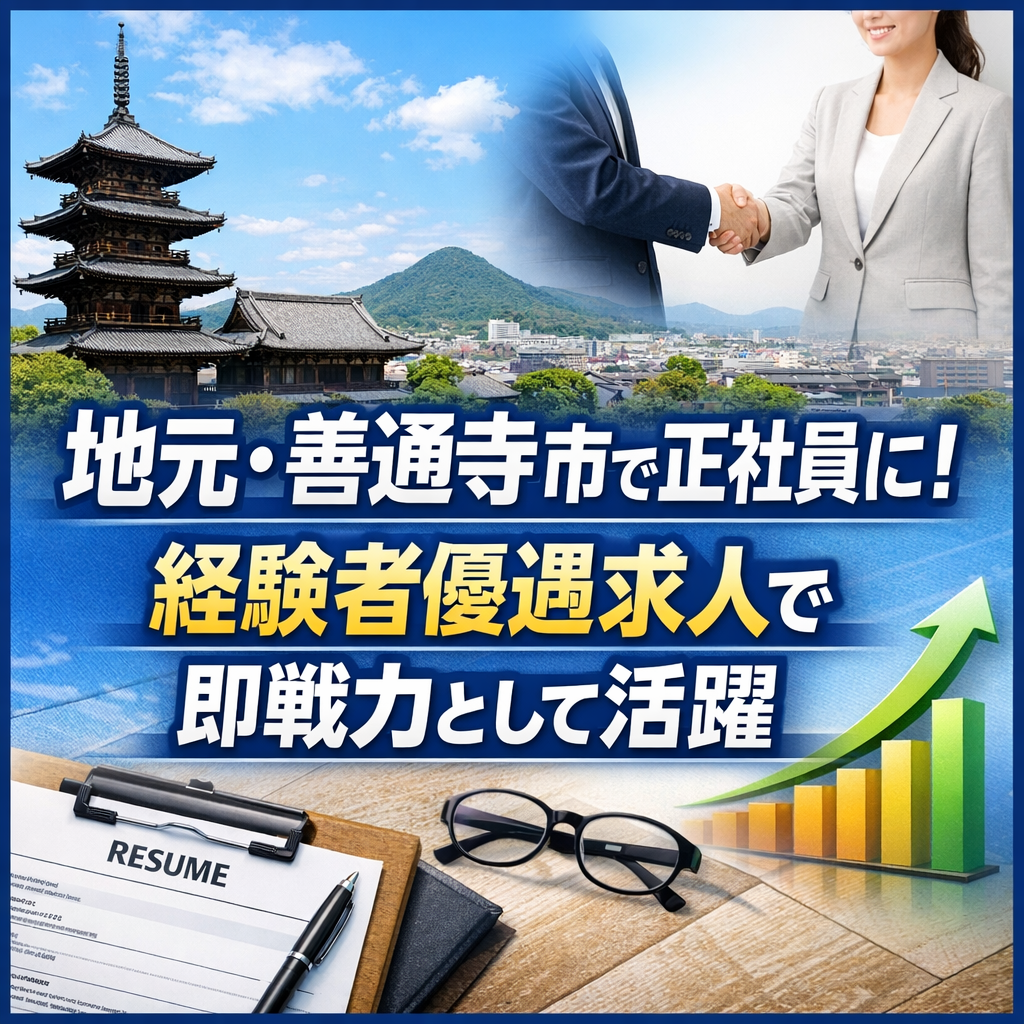 地元・善通寺市で正社員に！経験者優遇求人で即戦力として活躍