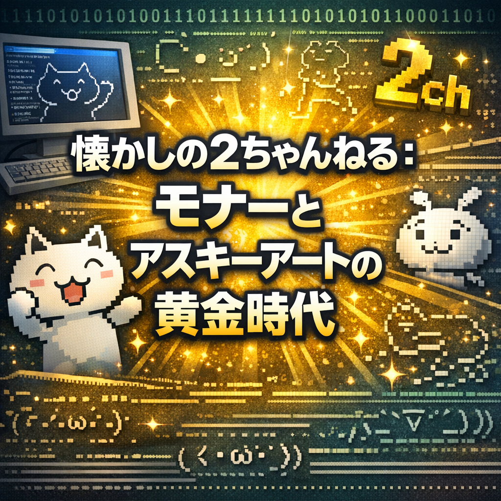 懐かしの2ちゃんねる：モナーとアスキーアートの黄金時代