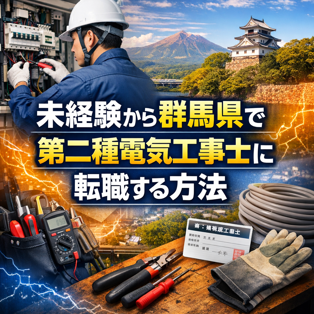 未経験から群馬県で第二種電気工事士に転職する方法