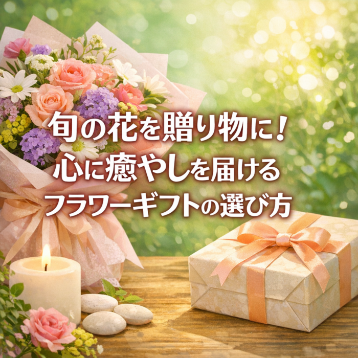 旬の花を贈り物に！心に癒やしを届けるフラワーギフトの選び方