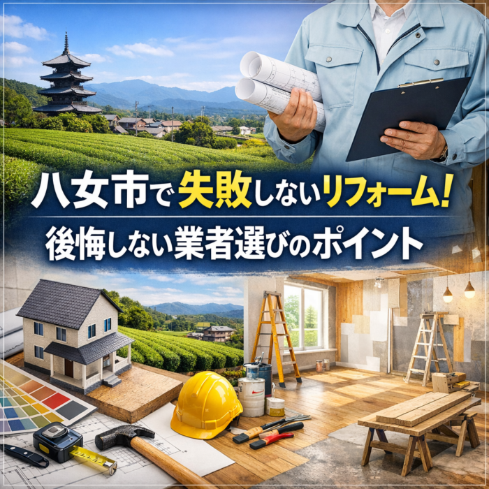 八女市で失敗しないリフォーム！後悔しない業者選びのポイント