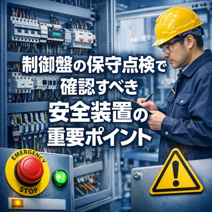 制御盤の保守点検で確認すべき安全装置の重要ポイント