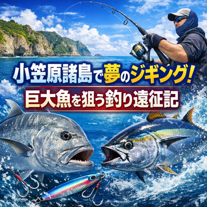 小笠原諸島で夢のジギング！巨大魚を狙う釣り遠征記