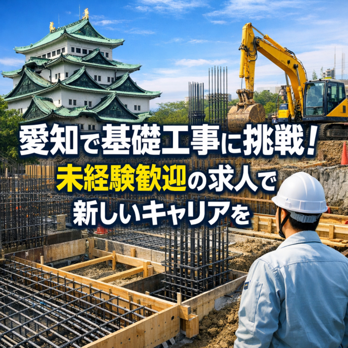 愛知で基礎工事に挑戦！未経験歓迎の求人で新しいキャリアを