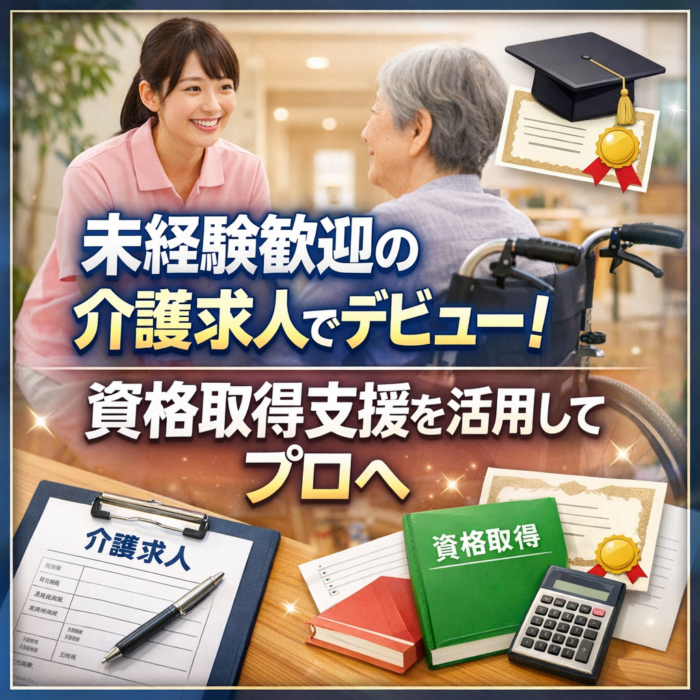 未経験歓迎の介護求人でデビュー！資格取得支援を活用してプロへ