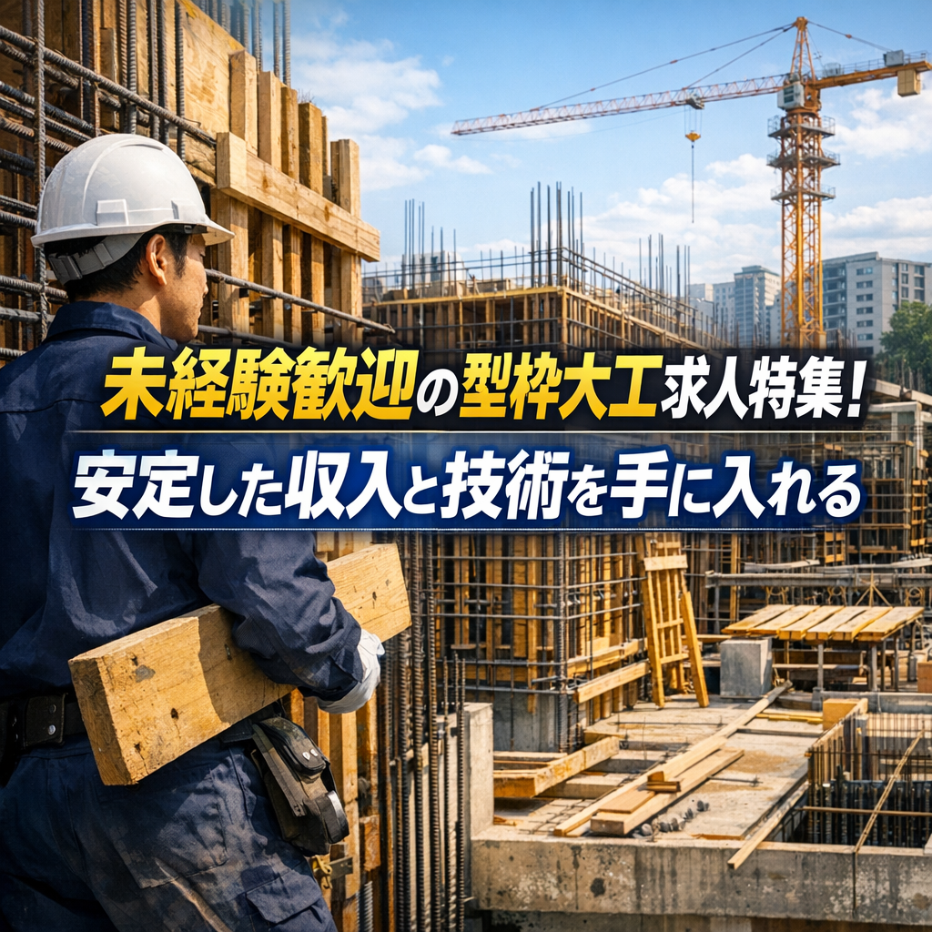 未経験歓迎の型枠大工求人特集！安定した収入と技術を手に入れる