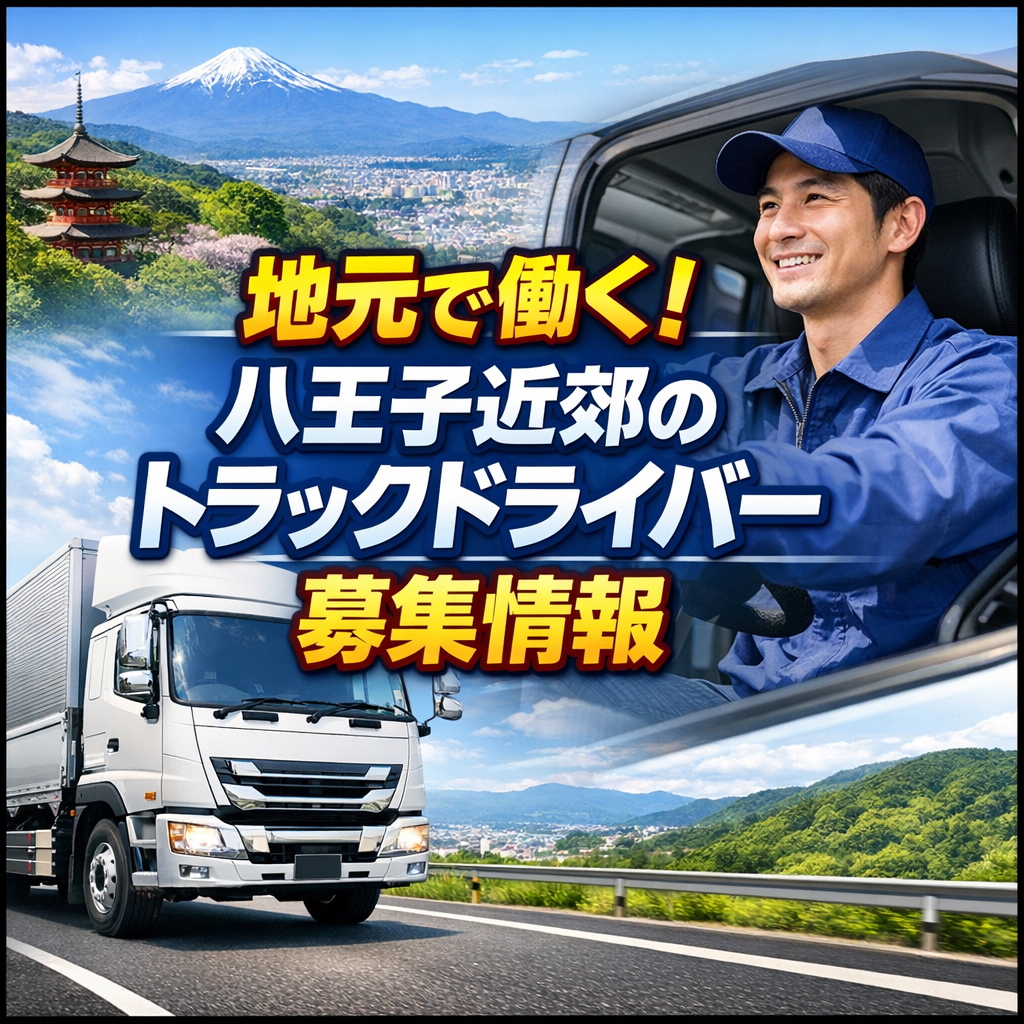 地元で働く！八王子近郊のトラックドライバー募集情報