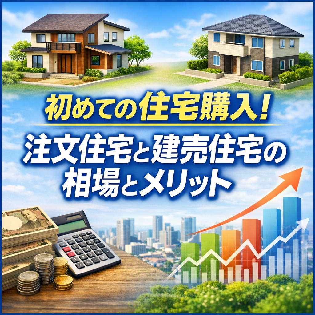初めての住宅購入！注文住宅と建売住宅の相場とメリット