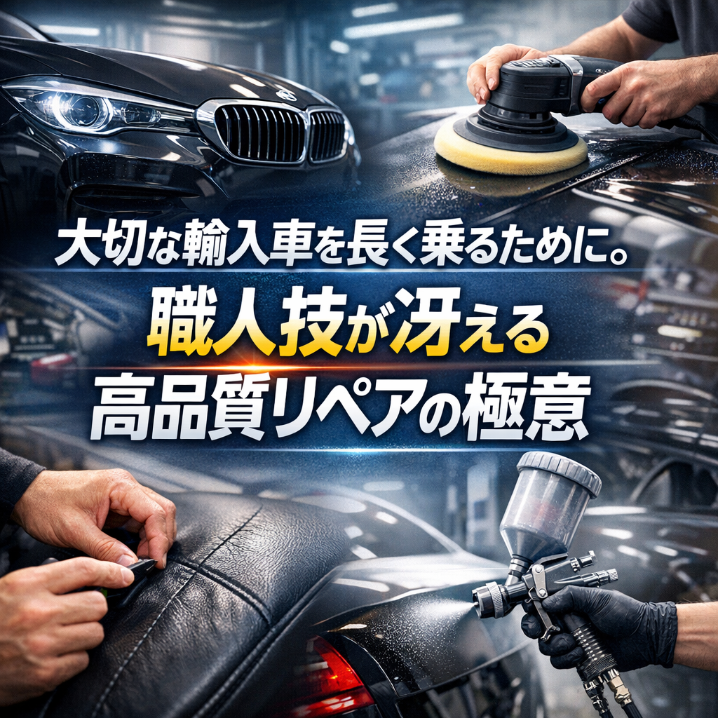 大切な輸入車を長く乗るために。職人技が冴える高品質リペアの極意