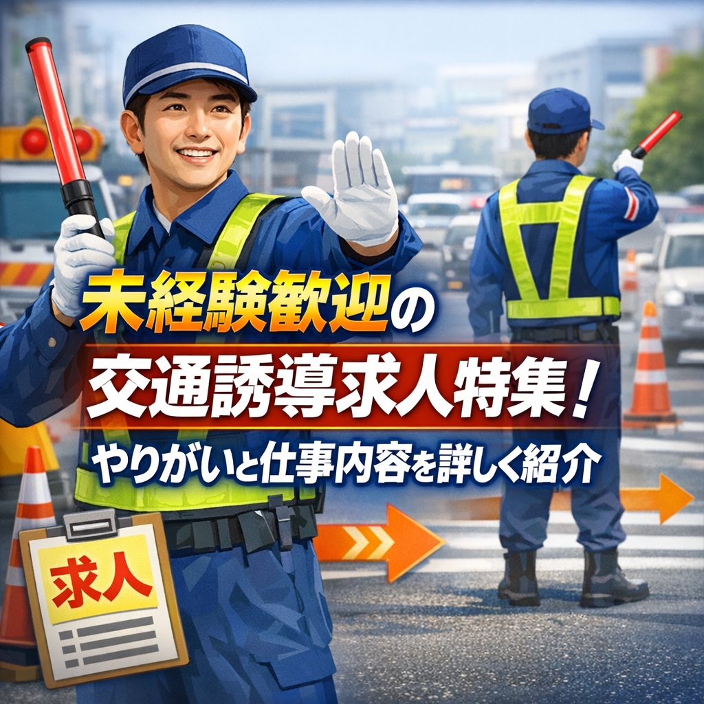 未経験歓迎の交通誘導求人特集！やりがいと仕事内容を詳しく紹介
