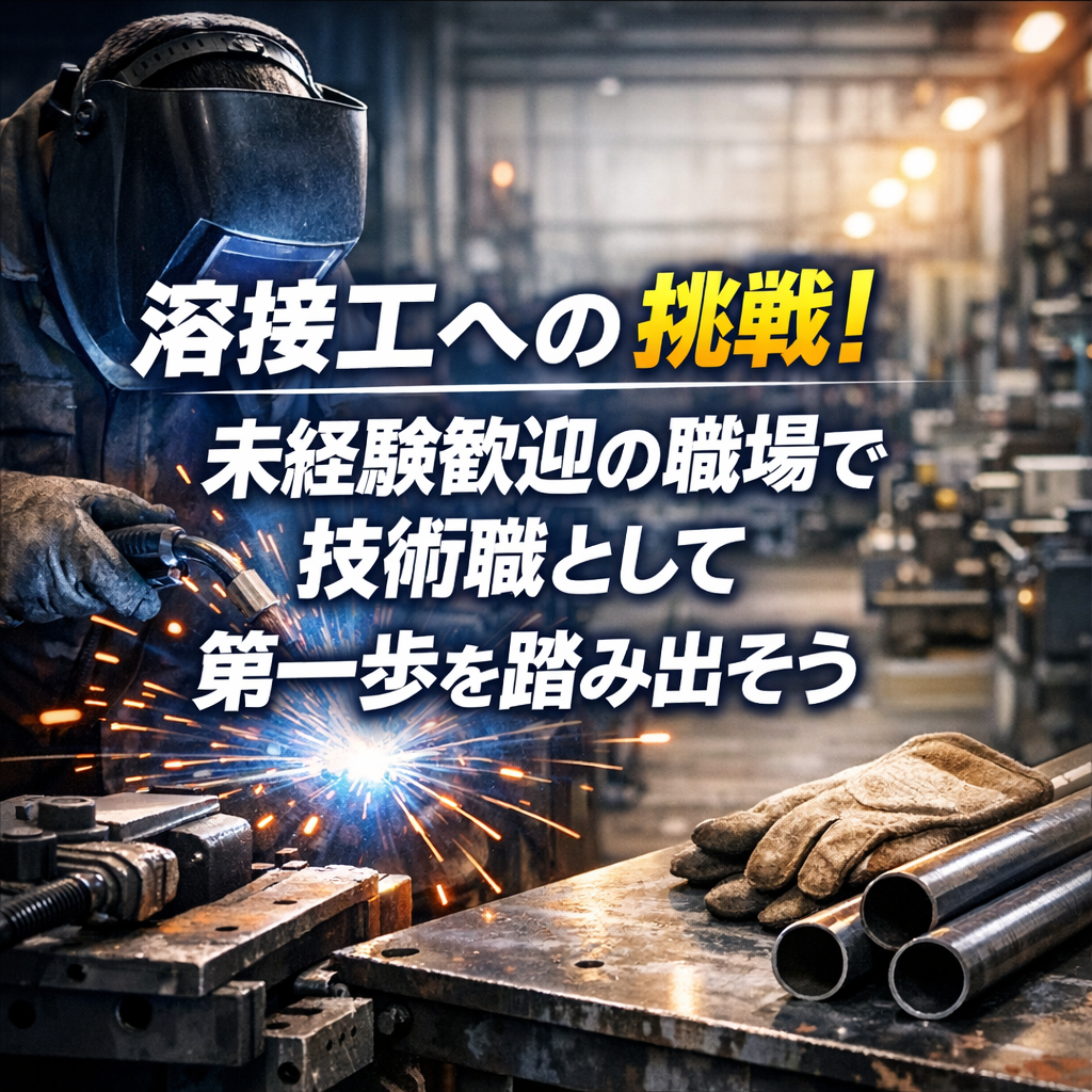 溶接工への挑戦!未経験歓迎の職場で技術職として第一歩を踏み出そう