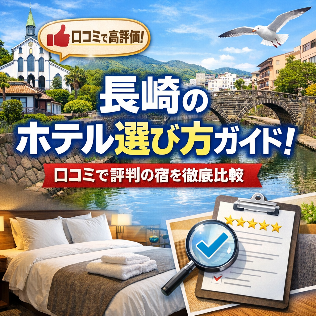 長崎のホテル選び方ガイド！口コミで評判の宿を徹底比較