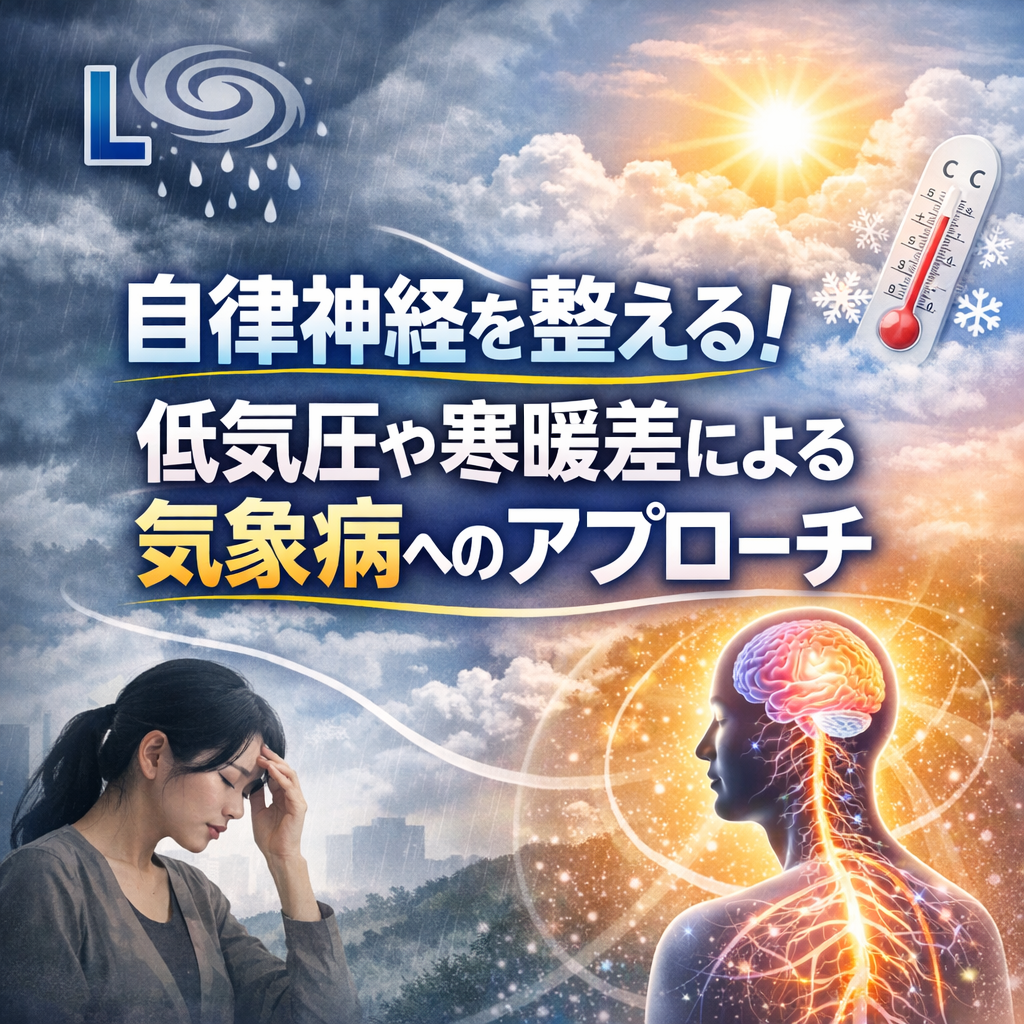 自律神経を整える！低気圧や寒暖差による気象病へのアプローチ