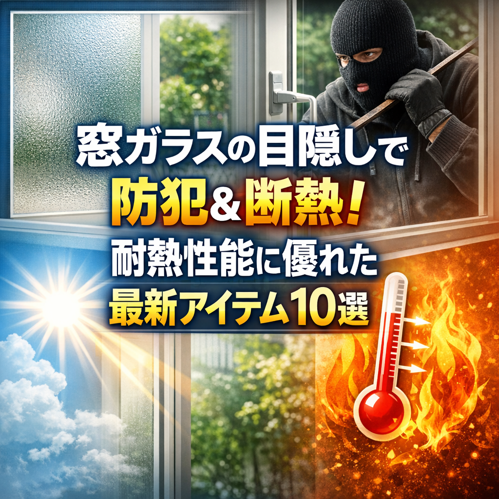 窓ガラスの目隠しで防犯＆断熱！耐熱性能に優れた最新アイテム10選