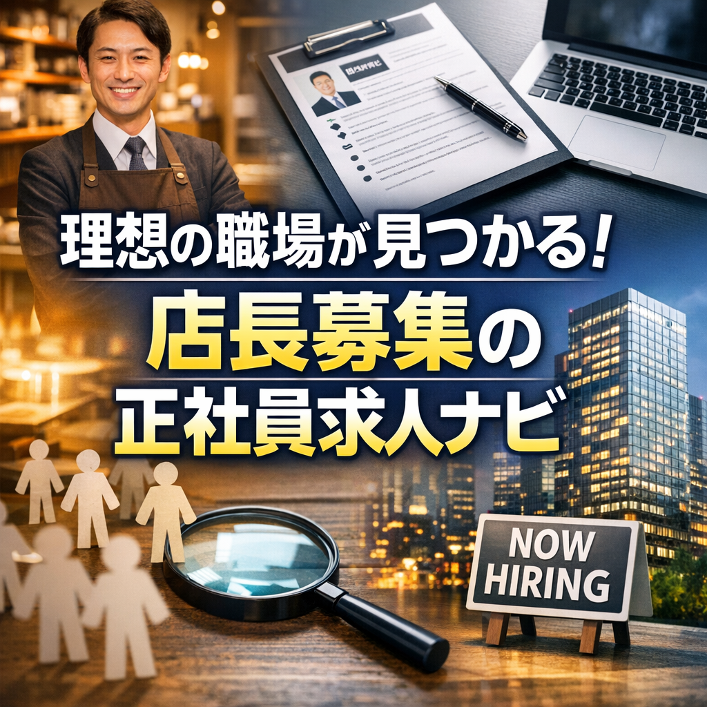理想の職場が見つかる!店長募集の正社員求人ナビ