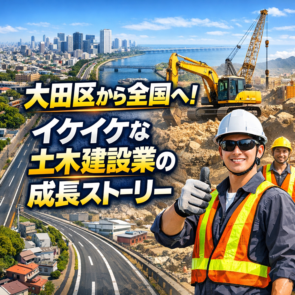 大田区から全国へ！イケイケな土木建設業の成長ストーリー